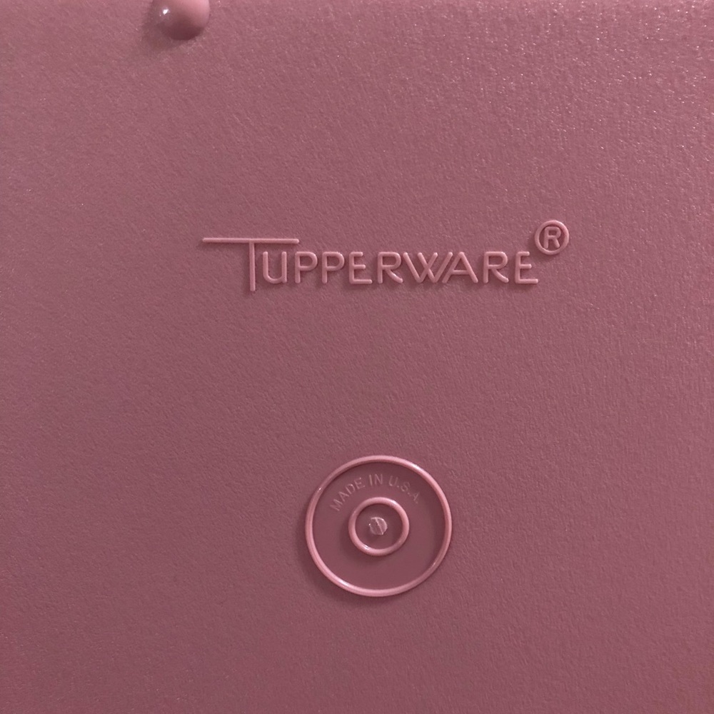 Tupperware Set of 2 Vintage Stackable Divided Plastic Lunch Trays Pink - Picture 4 of 4